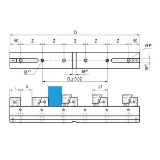 Etau de fraisage modulaire multiflex art.600